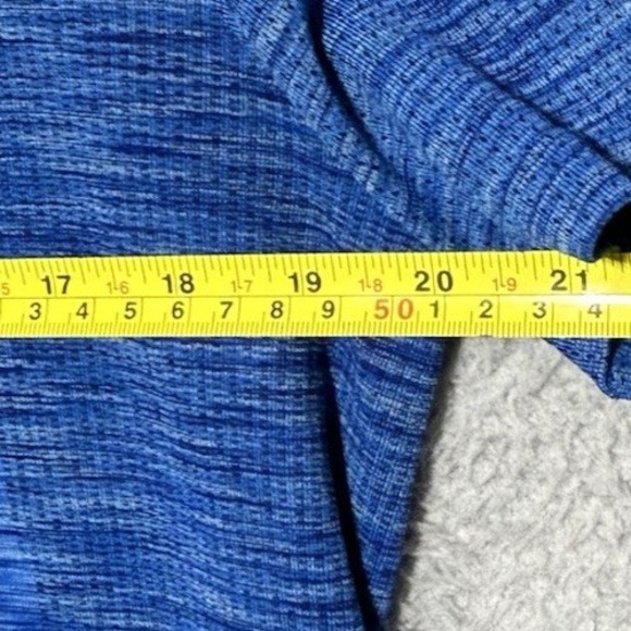 Under Armour Threadborne Shirt‎ Mens M Blue Performance Heatgear Heather - Picture 5 of 10